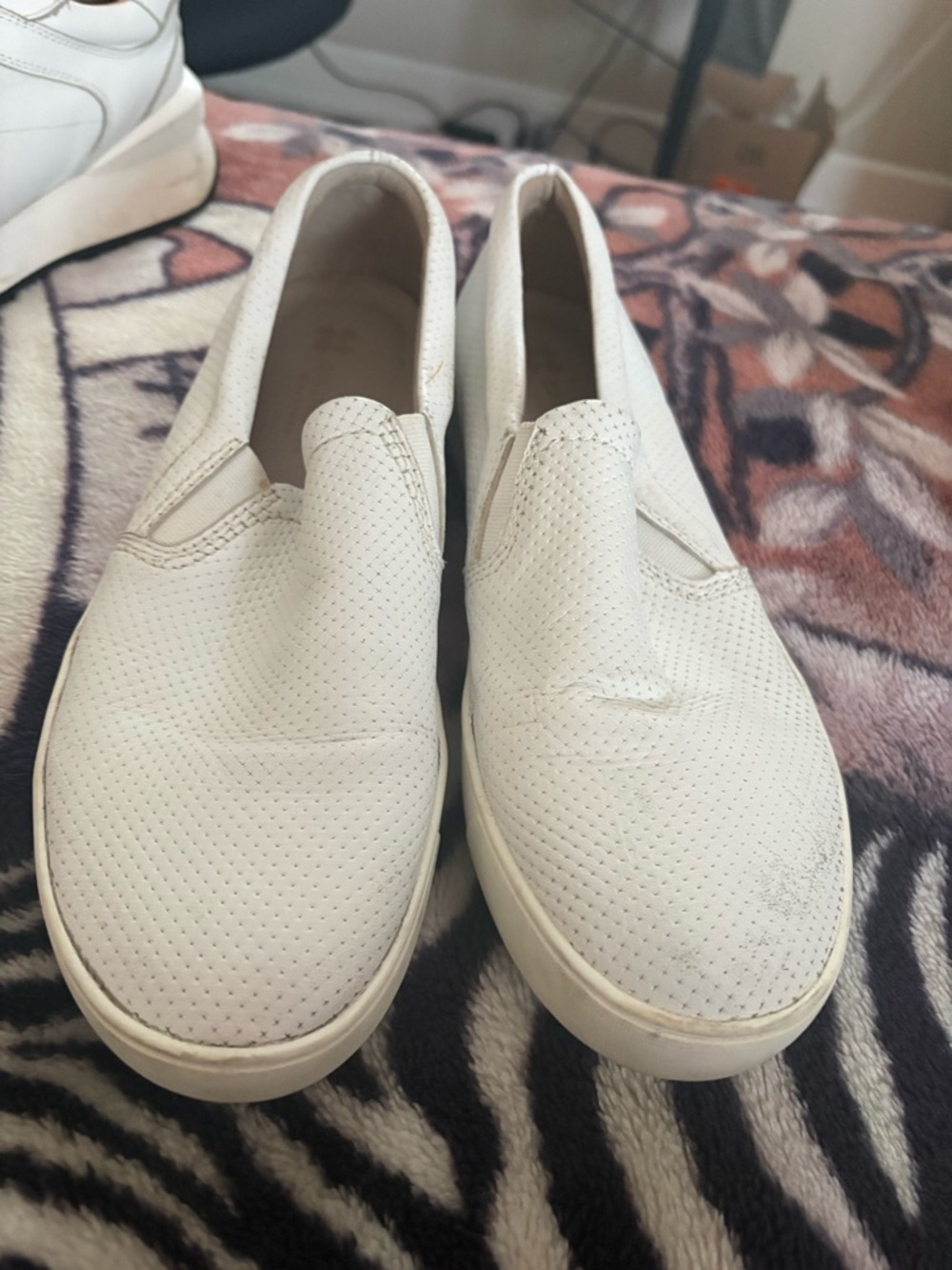 Naturalizer Women's White Slip-On Loafers - Picture 8 of 8